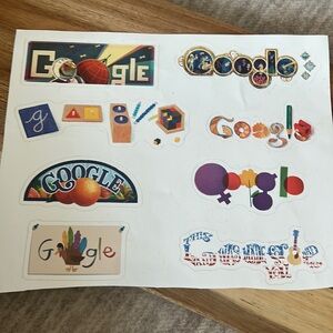 Google laptop stickers